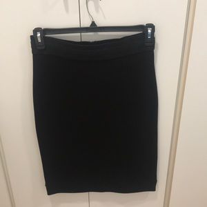 BCBG Maxazaria black bandage skirt